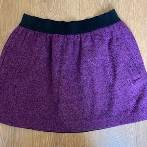 Purple tweed like skirt